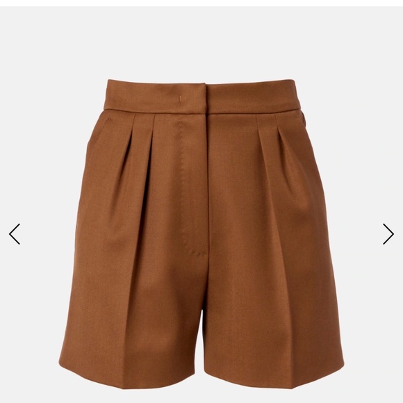 MaxMara Pants - Max Mara Ozieri high-rise virgin wool shorts